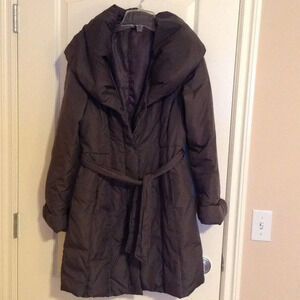 Coffeeshop Women's Winter Down/Feather Lightweight Puffer Coat Cowl Collar Cozy